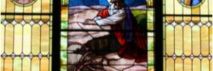 Stained Glass Window In Church