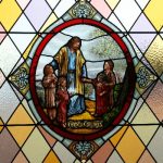 Christ & Children Stained Glass Window