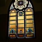 After restoring a stained glass window