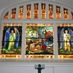 Restoration on 3 large stained glass windows